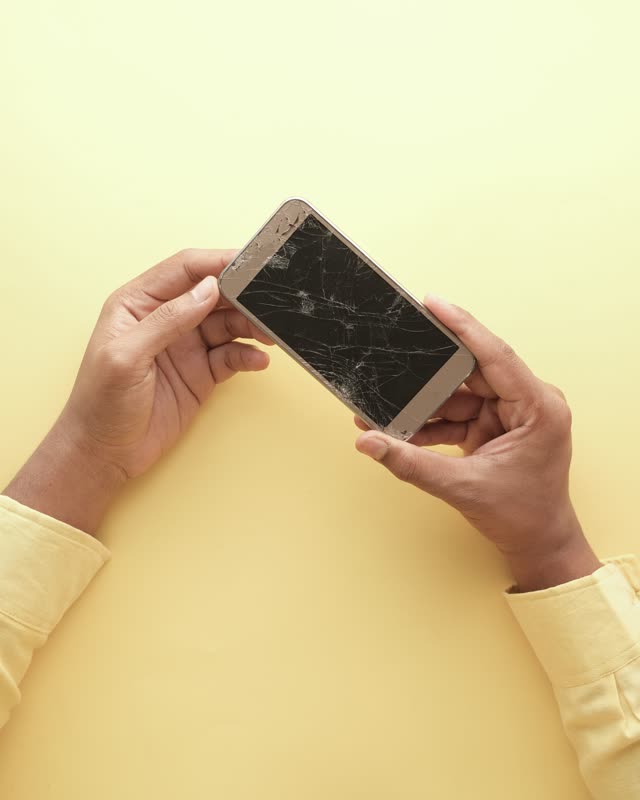 iPhone 17 Pro Max cracked screen before repair